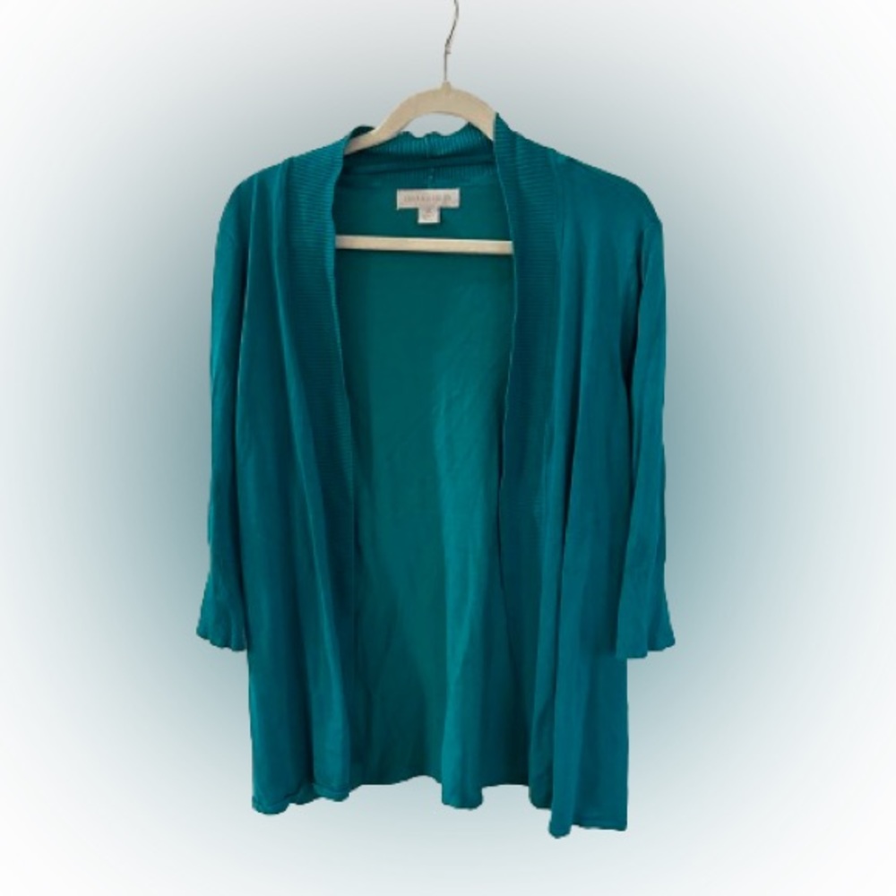 Laura Ashley 3/4 Sleeve Cardigan 1X